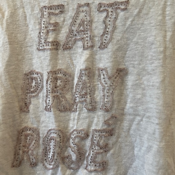 Eat Pray Rose beaded Tank Top - Picture 3 of 3